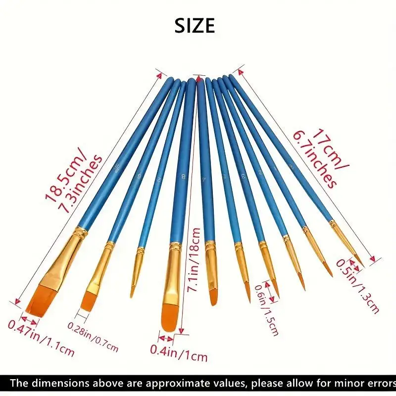 Detail Painting Brushes Set Professional Round Flat Nylon Hair Watercolor Paint Brush For Kid Students Artists Oil Painting Tool
Detail Painting Brushes Set Professional Round Flat Nylon Hair Watercolor Paint Brush For Kid Students Artists Oil Painting Tool