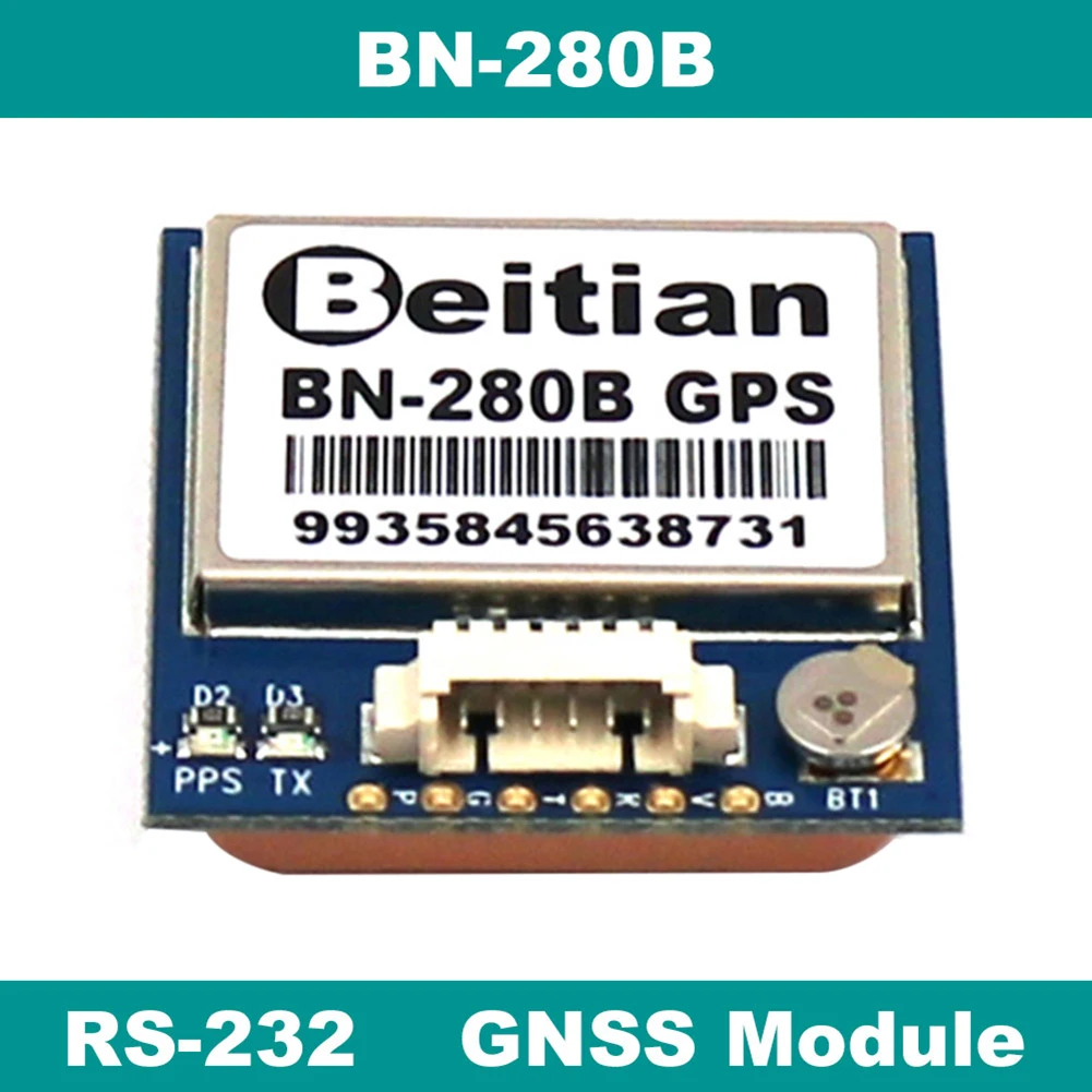 BEITIAN RS-232 GPS GLONASS GNSS Module 4M FLASH 1PPS 9600bps NMEA-0183 BN-280B
BEITIAN RS-232 GPS GLONASS GNSS Module 4M FLASH 1PPS 9600bps NMEA-0183 BN-280B
