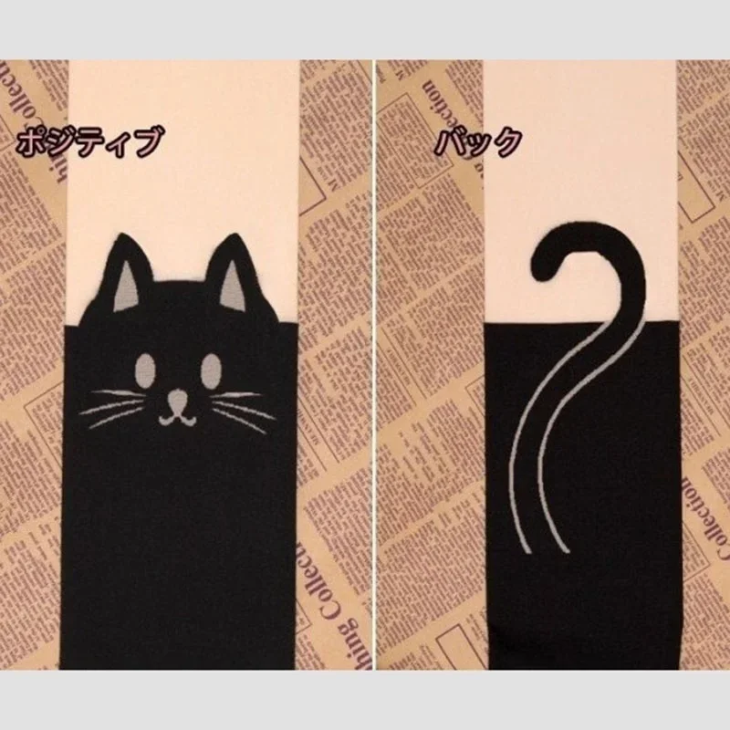 Cute Black Cat Printed Silk Knee Socks Women Warm High Over Knee Cotton Sock Casual Romantic Cat Pattern Lady Daily Wear Legwear
Cute Black Cat Printed Silk Knee Socks Women Warm High Over Knee Cotton Sock Casual Romantic Cat Pattern Lady Daily Wear Legwear