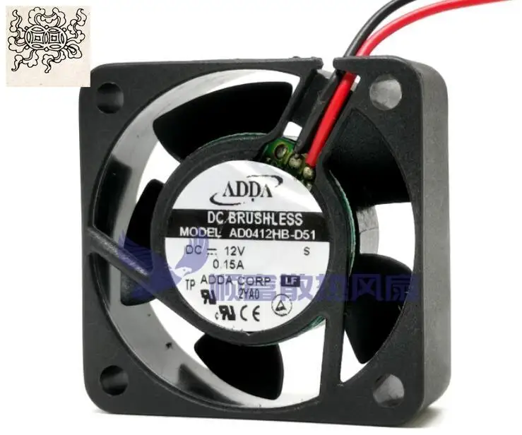 Ltsf For ADDA AD0412HB-D51 DC 12V 0.15A 40x40x15mm 2-Wire Server Cooling Fan
Ltsf For ADDA AD0412HB-D51 DC 12V 0.15A 40x40x15mm 2-Wire Server Cooling Fan