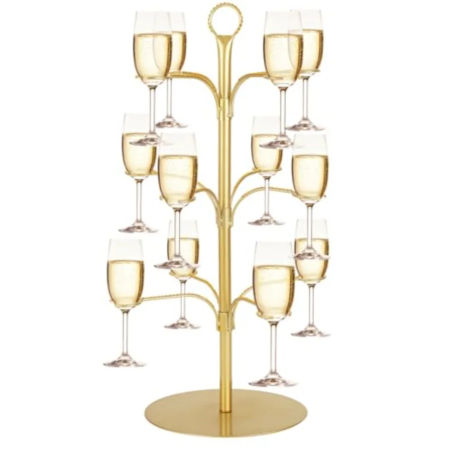 for Drinks Champagne Tower Wine Glasses Holder, 3 Tier 12 Holders, Bar Home Drinks Tree Display Suitable for Gin, Cocktails, Ch
for Drinks Champagne Tower Wine Glasses Holder, 3 Tier 12 Holders, Bar Home Drinks Tree Display Suitable for Gin, Cocktails, Ch