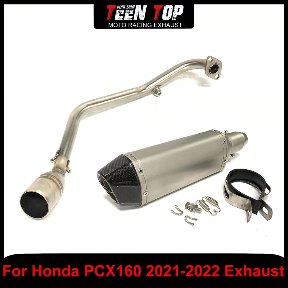 Motorcycle Escape Full Exhaust System For Honda PCX160 Exhaust Pipe Connect Tube Stainless Steel PCX160 2021-2022 51mm
Motorcycle Escape Full Exhaust System For Honda PCX160 Exhaust Pipe Connect Tube Stainless Steel PCX160 2021-2022 51mm