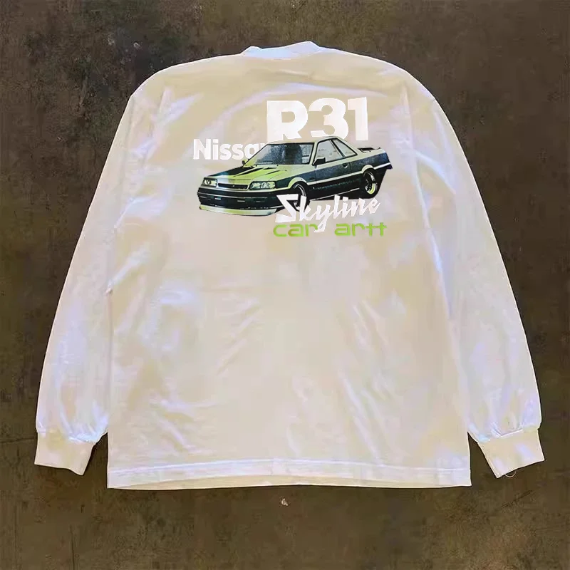 Heavyweight 300g Pure Cotton Long Sleeve T-Shirt American Retro Oversize Lettering Street Style Casual Fashion Top
Heavyweight 300g Pure Cotton Long Sleeve T-Shirt American Retro Oversize Lettering Street Style Casual Fashion Top