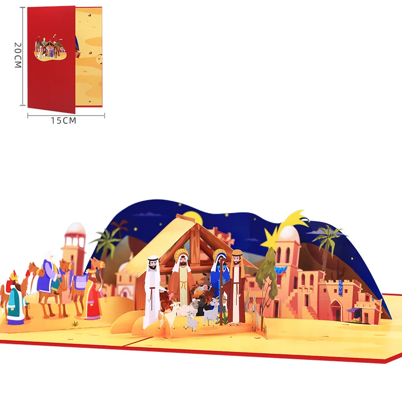 10PCS 3D Christmas Themed Greeting Card Festival Gifts Postcard Holiday House Scene Card with Envelope Party Supplies
10PCS 3D Christmas Themed Greeting Card Festival Gifts Postcard Holiday House Scene Card with Envelope Party Supplies