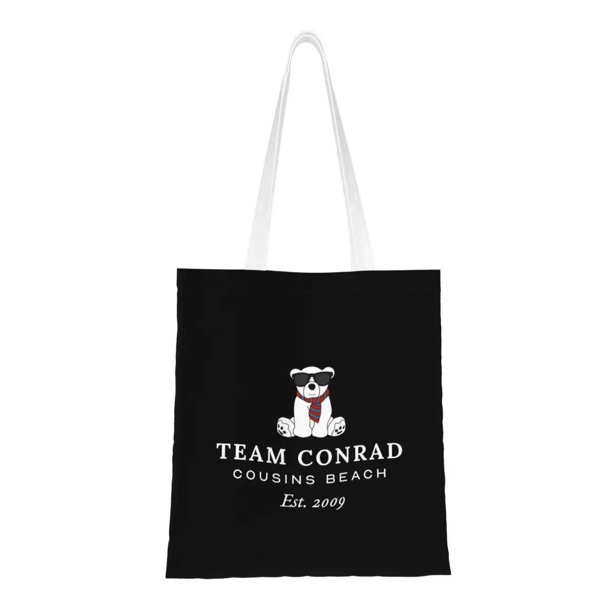 Team Conrad Est. 2009 Canvas Tote Handbag Jeremiah Grocery Bags Reusable Shopper Bags for Unisex
Team Conrad Est. 2009 Canvas Tote Handbag Jeremiah Grocery Bags Reusable Shopper Bags for Unisex