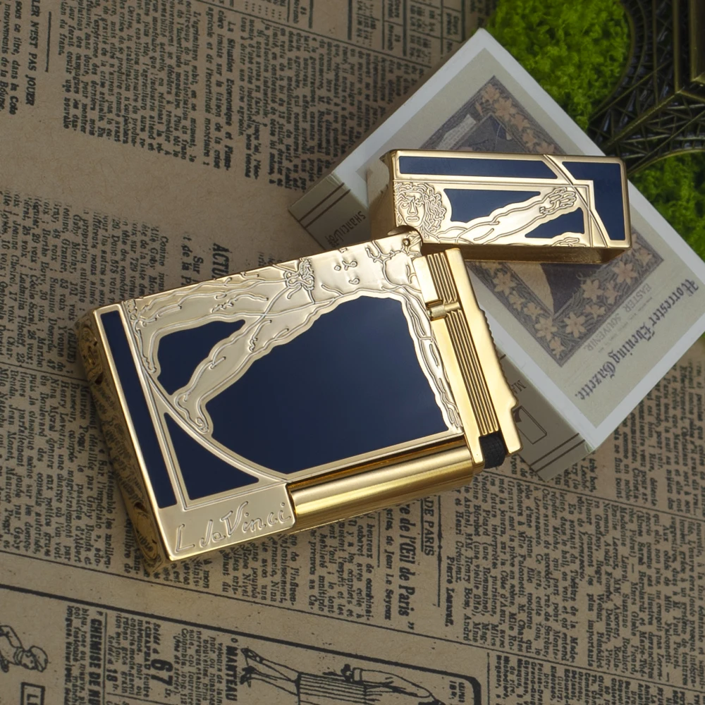 Lacquer Da Vinci Cigar Cigarette Lighter For Smokers Soft Flame Bright Sound Butane Refillable Memorial Smoking Tools Man Gift
Lacquer Da Vinci Cigar Cigarette Lighter For Smokers Soft Flame Bright Sound Butane Refillable Memorial Smoking Tools Man Gift