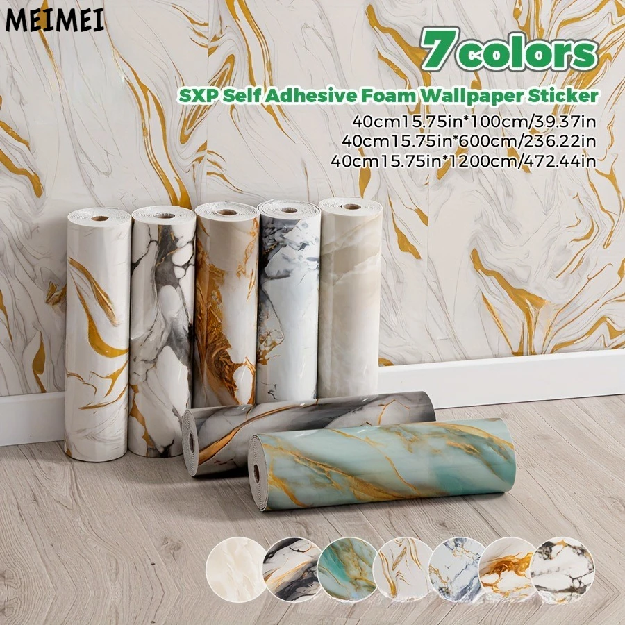 Imitation Marble Wallpaper Waterproof with Self-adhesive Wall Decoration Wallpaper, Bedroom Natural Living Room Renovation
Imitation Marble Wallpaper Waterproof with Self-adhesive Wall Decoration Wallpaper, Bedroom Natural Living Room Renovation