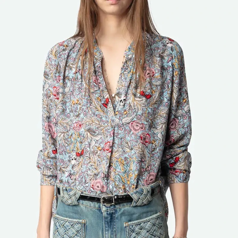 Long Sleeved Shirt Women's 2026 Spring/summer New Elegant and Comfortable Color Printed Casual Top
Long Sleeved Shirt Women's 2026 Spring/summer New Elegant and Comfortable Color Printed Casual Top