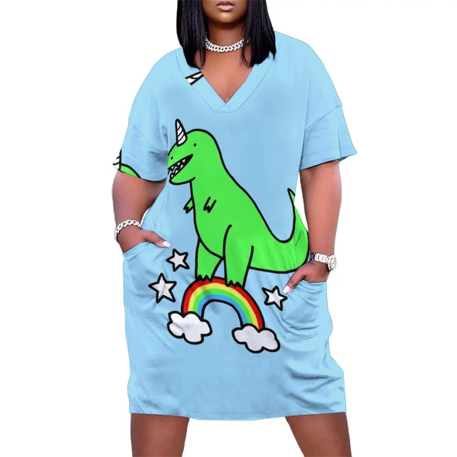 T-Rexicorn Loose Pocket Dress Long dresses dresses for women 2025 luxury designer party dresses summer
T-Rexicorn Loose Pocket Dress Long dresses dresses for women 2025 luxury designer party dresses summer
