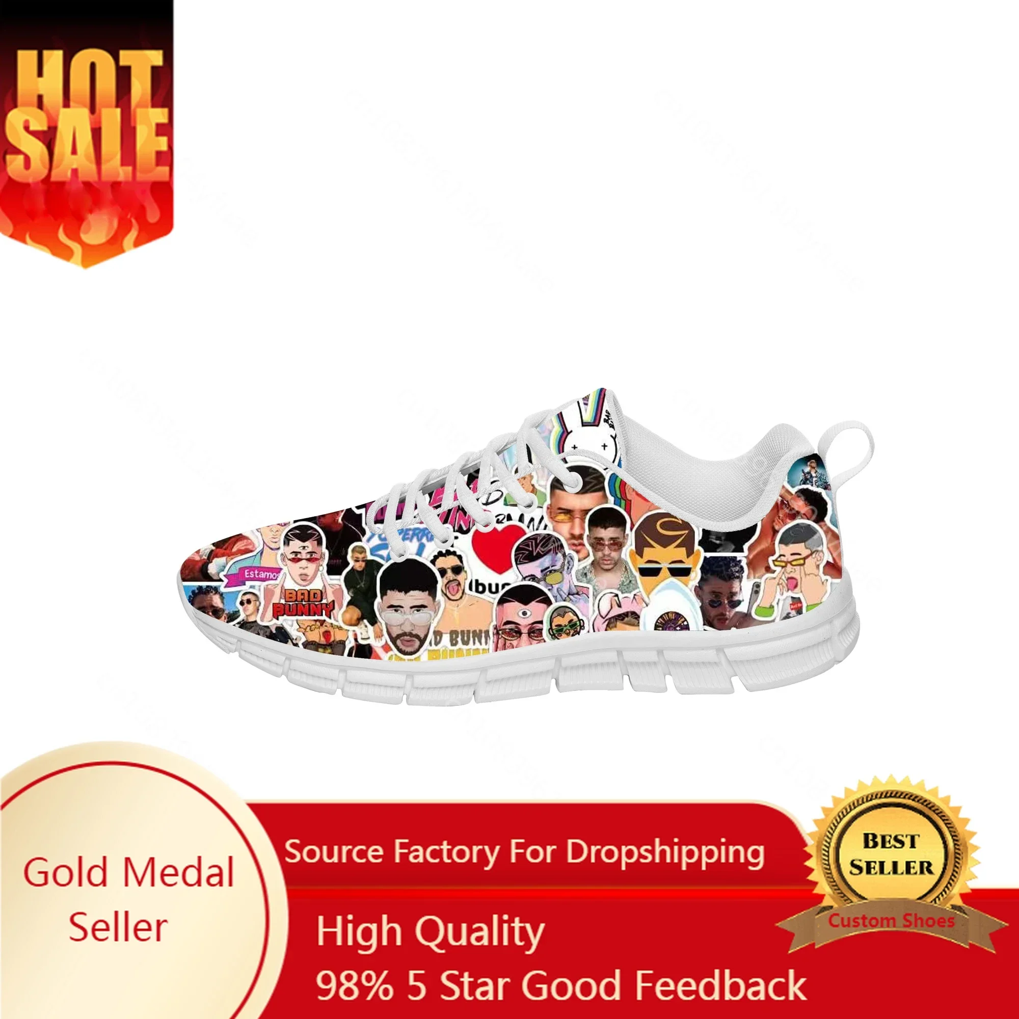 Hot Cool Bad Bunny Sports Shoes Mens Womens Teenager Sneakers Casual Custom High Quality Couple Shoes White Running Shoes
Hot Cool Bad Bunny Sports Shoes Mens Womens Teenager Sneakers Casual Custom High Quality Couple Shoes White Running Shoes