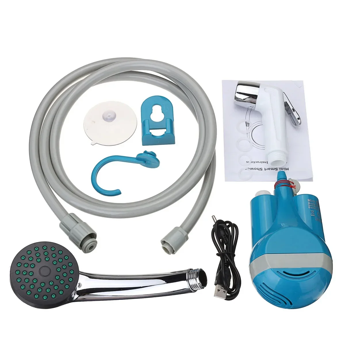 Портативный USB-водяной насос для душа, перезаряжаемая насадка для душа, ручной смеситель для душа для кемпинга, путешествия, уличный комплект
Портативный USB-водяной насос для душа, перезаряжаемая насадка для душа, ручной смеситель для душа для кемпинга, путешествия, уличный комплект