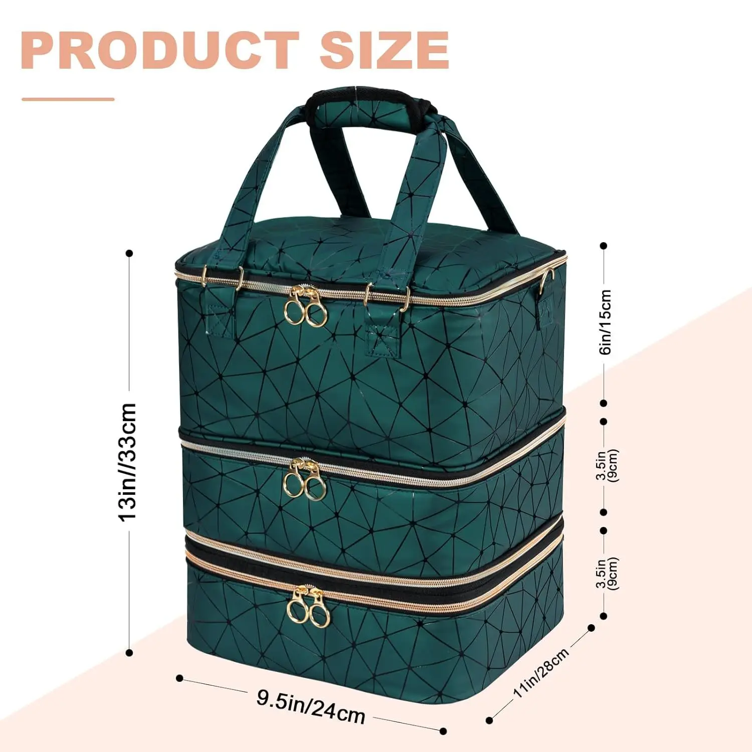 Multi functional portable detachable three layer nail polish storage bag portable waterproof cosmetic bag female
Multi functional portable detachable three layer nail polish storage bag portable waterproof cosmetic bag female