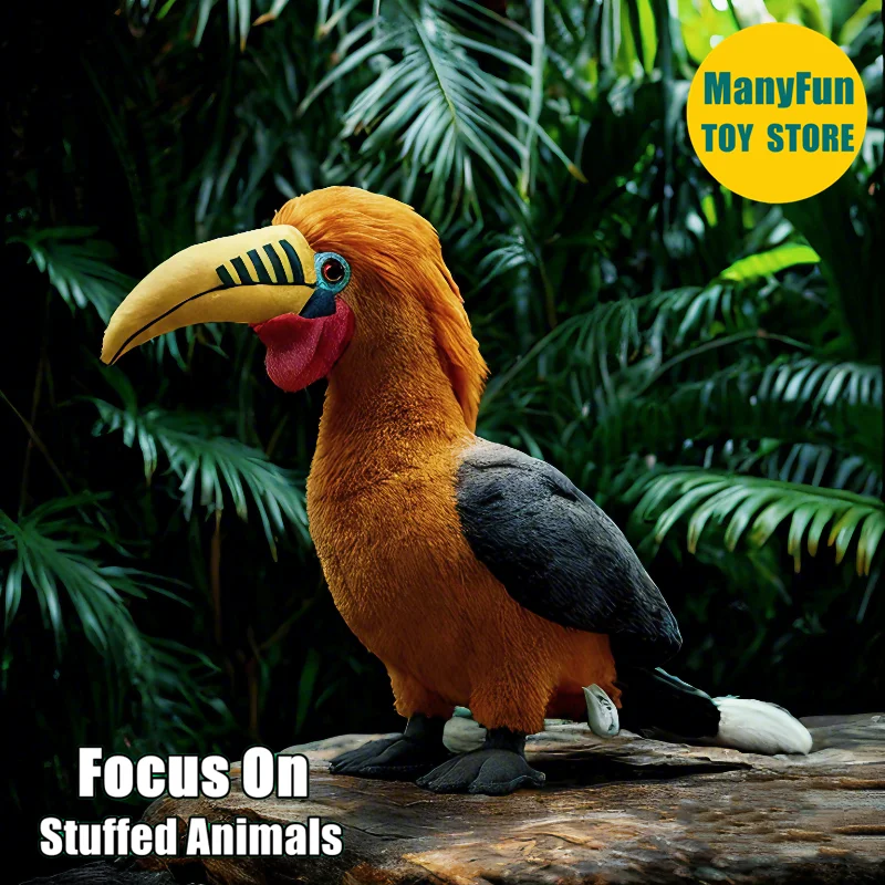 Rufous-necked Hornbill Plush Toy High Fidelity Toucan Plushie Hornbill Peluche Lifelike Stuffed Animals Simulation Doll Toy Gift
Rufous-necked Hornbill Plush Toy High Fidelity Toucan Plushie Hornbill Peluche Lifelike Stuffed Animals Simulation Doll Toy Gift