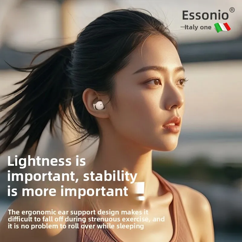 ESSONIO Q26Pro Sleep True Bluetooth Wireless in-ear Earbud TWS Ultra-long Battery Life Noise Reduction and Sleep Aid Earphones
ESSONIO Q26Pro Sleep True Bluetooth Wireless in-ear Earbud TWS Ultra-long Battery Life Noise Reduction and Sleep Aid Earphones