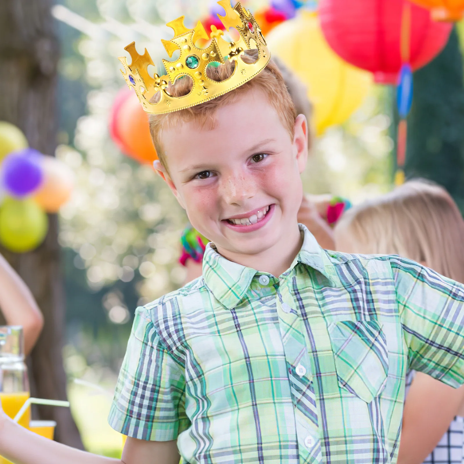 2Pcs Finish King Crown Golden Plastic Plating Crown for Halloween Thanksgiving Wedding Party Royal Accessory
2Pcs Finish King Crown Golden Plastic Plating Crown for Halloween Thanksgiving Wedding Party Royal Accessory