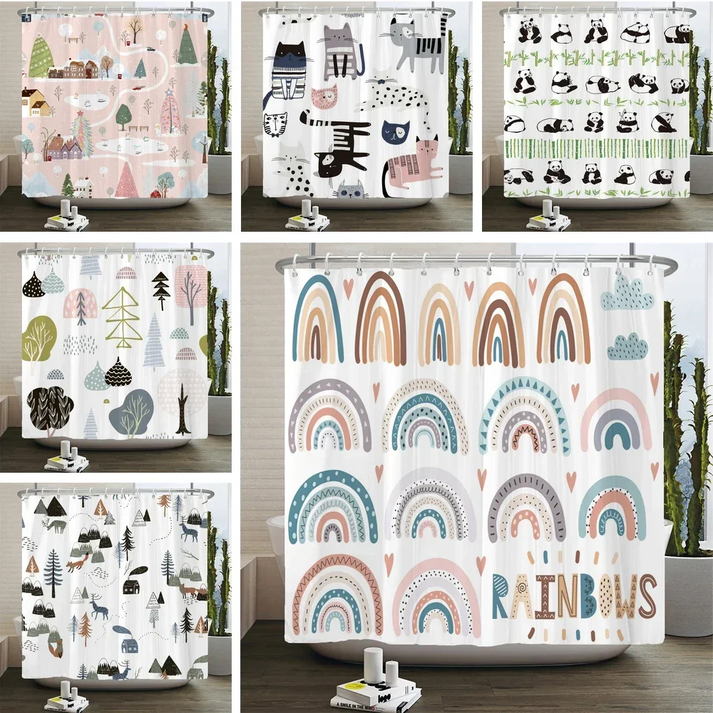 Cute Little Animal Shower Curtain Baby Room Decor Waterproof Kawaii Shower Curtain Bathtub Curtain Bathroom Textured With Hooks
Cute Little Animal Shower Curtain Baby Room Decor Waterproof Kawaii Shower Curtain Bathtub Curtain Bathroom Textured With Hooks
