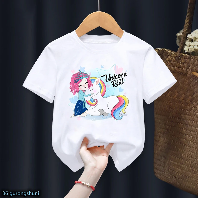 Kawaii Girls T-Shirt Cute Unicorn And Little Girls Cartoon Print For Kids Birthday Clothing Tshirt Summer Girls Clothes Tees Top
Kawaii Girls T-Shirt Cute Unicorn And Little Girls Cartoon Print For Kids Birthday Clothing Tshirt Summer Girls Clothes Tees Top