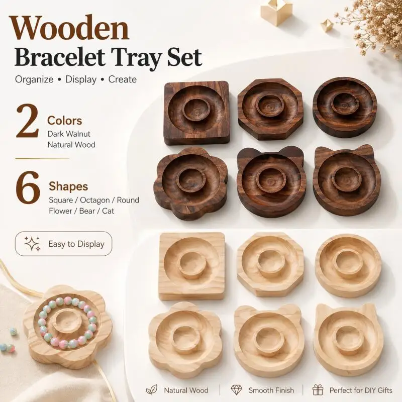1Pcs DIY Wooden Beading Design Board Suitable For Jewelry Making Bracelets Necklaces Crafts Tray Practical Display
1Pcs DIY Wooden Beading Design Board Suitable For Jewelry Making Bracelets Necklaces Crafts Tray Practical Display