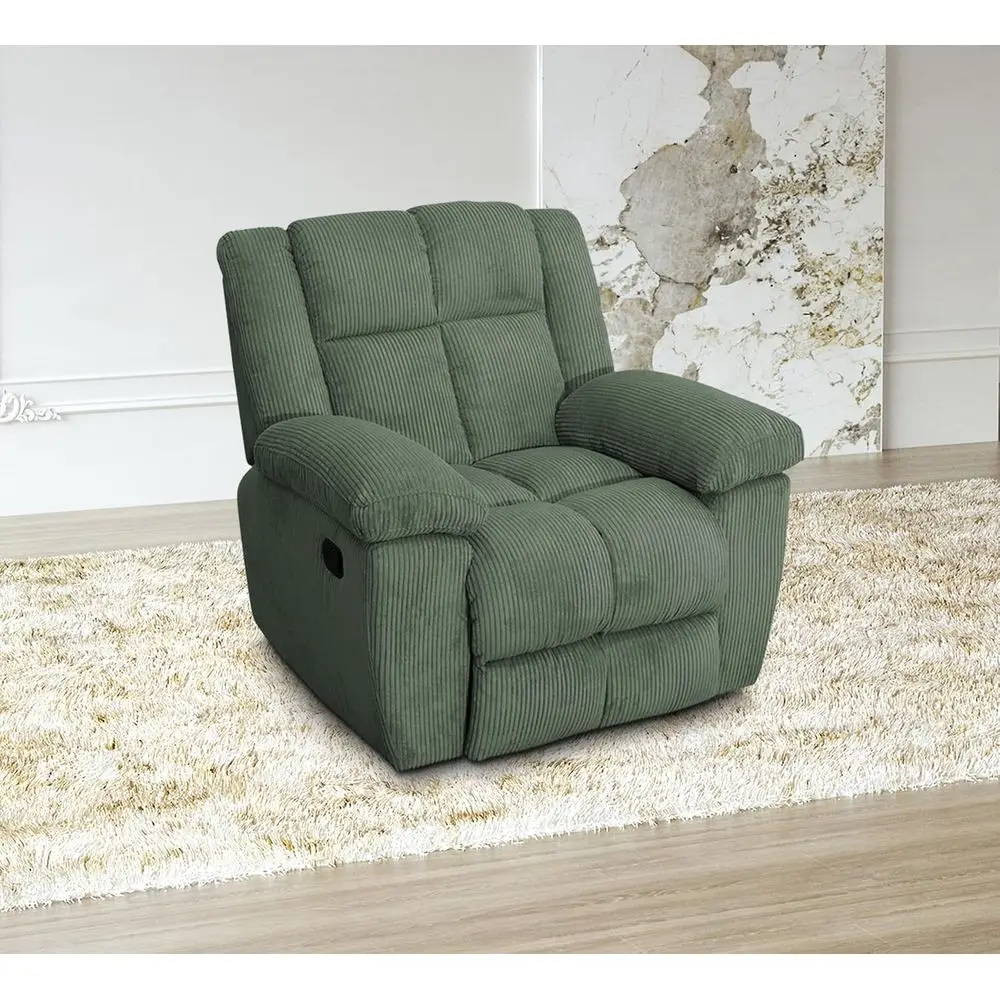 Corduroy Fabric Reclining Sofa Set with Ottoman and Cup Holders for Living Room (Green)
Corduroy Fabric Reclining Sofa Set with Ottoman and Cup Holders for Living Room (Green)