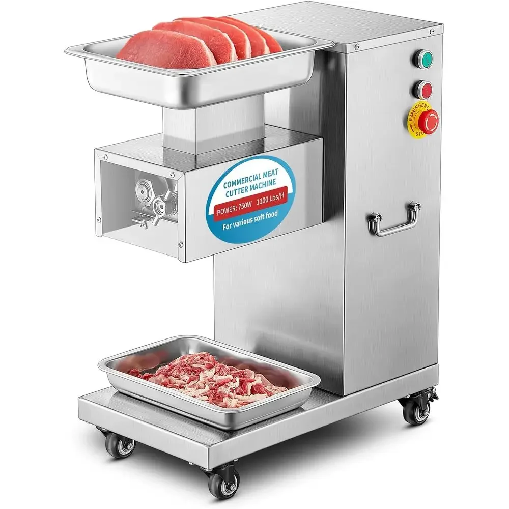 Meat Cutter Machine Commercial, Fresh Meat Slicer with 3 mm 2 Blades Removable, Meat Cutter with 1200Lbs/H 110V Stainless Steel
Meat Cutter Machine Commercial, Fresh Meat Slicer with 3 mm 2 Blades Removable, Meat Cutter with 1200Lbs/H 110V Stainless Steel
