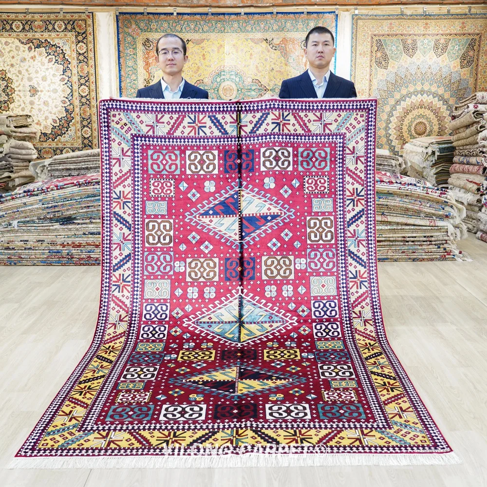 152x244cm Handwoven Silk Tribal Carpet Living Room Caucasian Style Home Rug (BL099)
152x244cm Handwoven Silk Tribal Carpet Living Room Caucasian Style Home Rug (BL099)