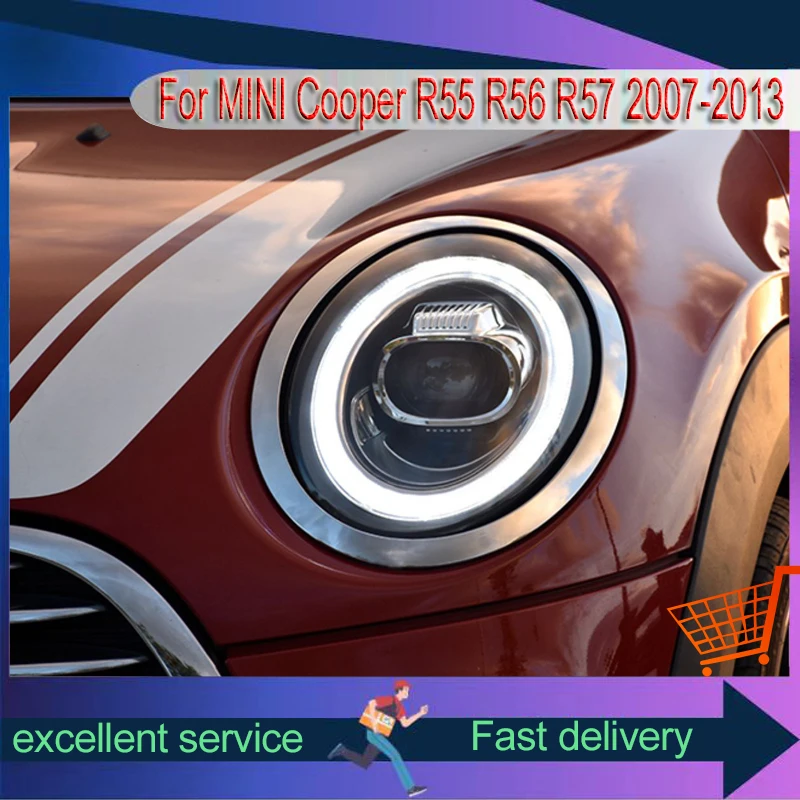 Auto Headlight For BMW 2007-2013 MINI Cooper R55 R56 R57 Modification Assembly New Style LED Lens Front Lamp Car Accessories
Auto Headlight For BMW 2007-2013 MINI Cooper R55 R56 R57 Modification Assembly New Style LED Lens Front Lamp Car Accessories