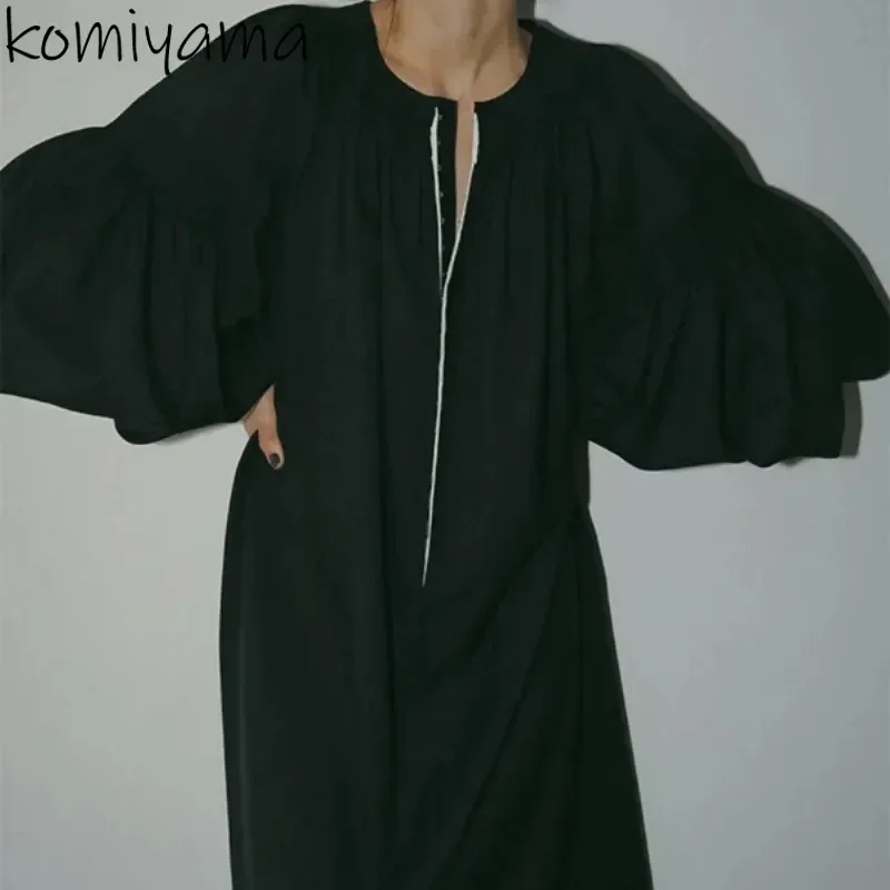 Японское плиссированное платье с фонариком и длинными рукавами, Vestidos с круглым вырезом, Vestido, повседневные удобные платья, весна 2025, новые свободные платья Ropa Mujer
Японское плиссированное платье с фонариком и длинными рукавами, Vestidos с круглым вырезом, Vestido, повседневные удобные платья, весна 2025, новые свободные платья Ropa Mujer