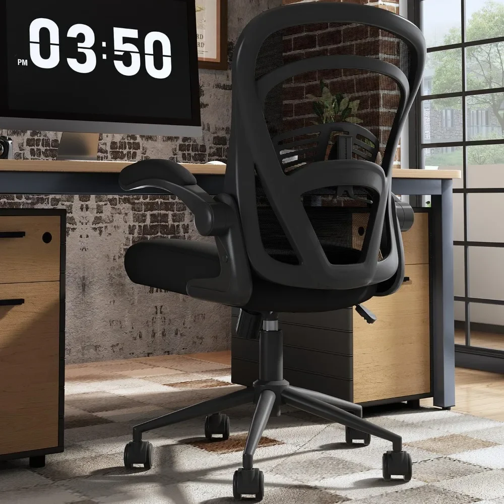 Computer Desk Chair with Wheels, Mesh Office Chair with Flip Up Arms and Wide Seat, Swivel Desk Chair Comfy
Computer Desk Chair with Wheels, Mesh Office Chair with Flip Up Arms and Wide Seat, Swivel Desk Chair Comfy