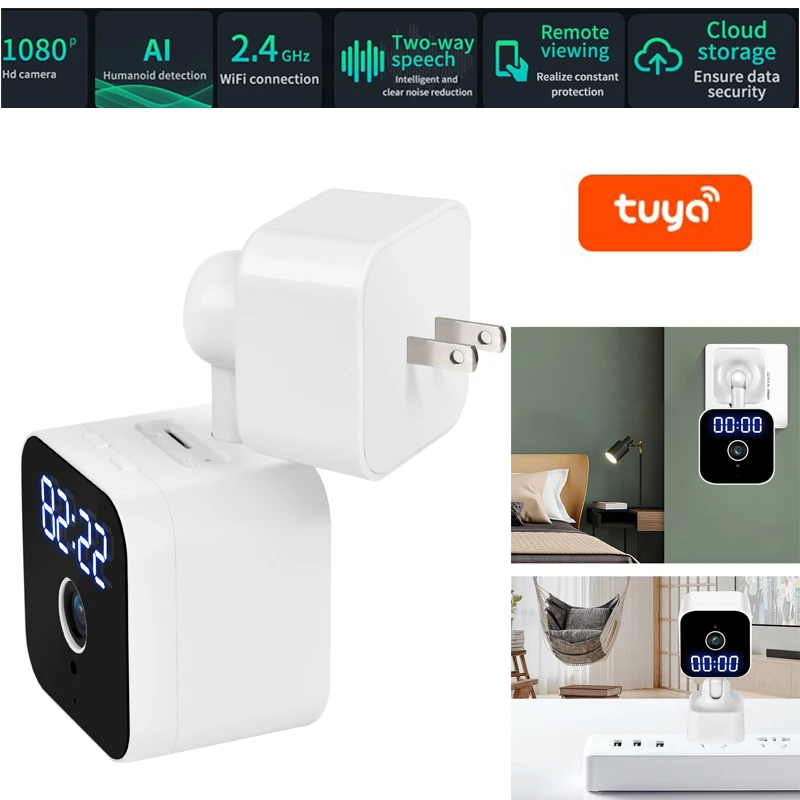 Умная wi-fi домашняя IP-камера Tuya, фотокамера 1080P с разъемом питания, камера видеонаблюдения с Wi-Fi, беспроводной монитор
Умная wi-fi домашняя IP-камера Tuya, фотокамера 1080P с разъемом питания, камера видеонаблюдения с Wi-Fi, беспроводной монитор