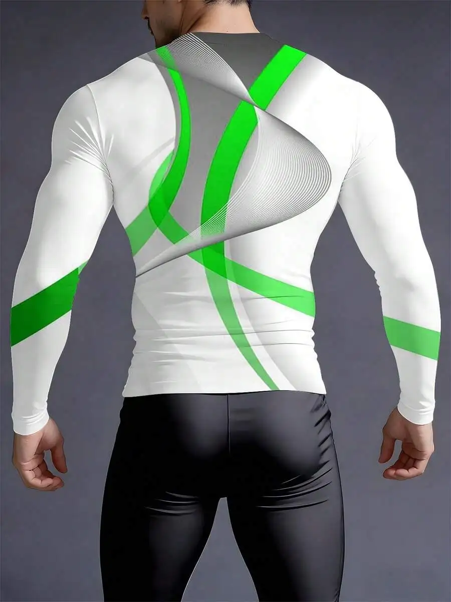 3D Printed Mens Crew Neck Long Sleeve Compression Shapewear Sports Base Layer
3D Printed Mens Crew Neck Long Sleeve Compression Shapewear Sports Base Layer
