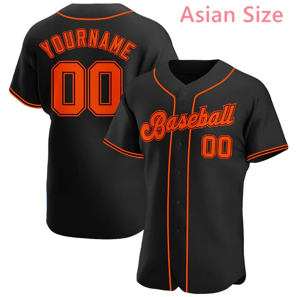 Customized Team Name Number Name Baseball Uniforms Personalized DIY Men's Black Sports Shirts Loose Quick Dry Baseball Jerseys
Customized Team Name Number Name Baseball Uniforms Personalized DIY Men's Black Sports Shirts Loose Quick Dry Baseball Jerseys