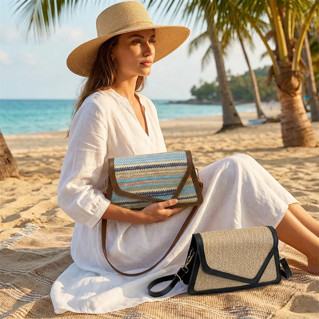 Summer Straw Crossbody Bag Women Woven Shoulder Bag Leather Envelope Messenger Bag Handmade Beach Purse Bohemian Travel Handbag
Summer Straw Crossbody Bag Women Woven Shoulder Bag Leather Envelope Messenger Bag Handmade Beach Purse Bohemian Travel Handbag