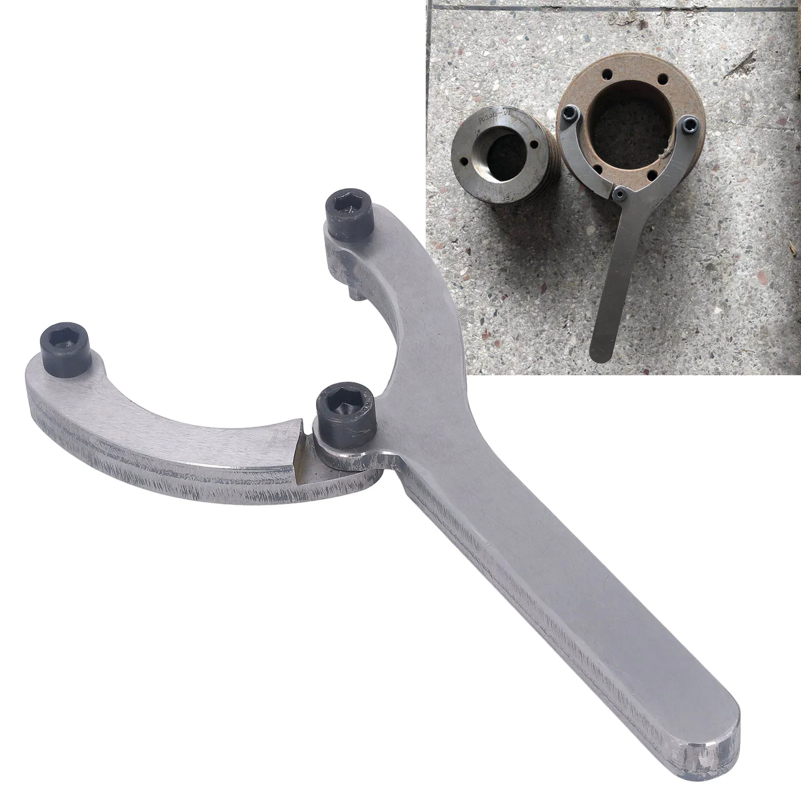Adjustable Gland Nut Wrench with Pins 20-210mm Alloy Steel for Hydraulic Cylinder Removal Tractor Loader Maintenance
Adjustable Gland Nut Wrench with Pins 20-210mm Alloy Steel for Hydraulic Cylinder Removal Tractor Loader Maintenance