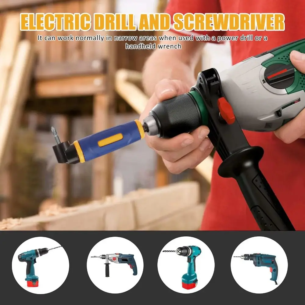 Blue Color Right Angle Drill Adapter Rotatable Design Labor-saving Corner Drill Attachment Hand Held Wrench
Blue Color Right Angle Drill Adapter Rotatable Design Labor-saving Corner Drill Attachment Hand Held Wrench