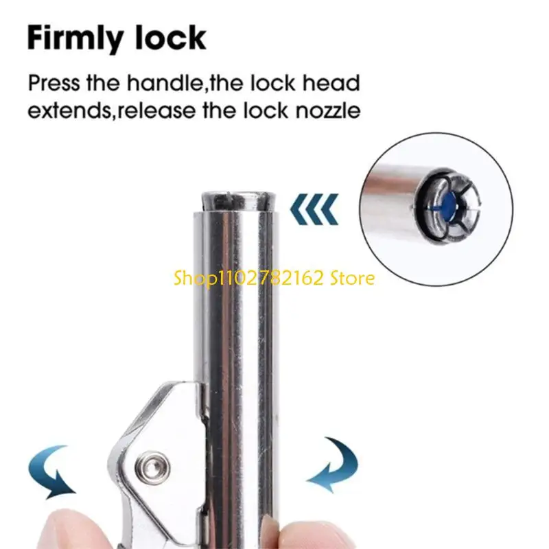 547B Grease Guns Mouthpiece with Locking Design for M6 to M14 Nipples Leak Prevention
547B Grease Guns Mouthpiece with Locking Design for M6 to M14 Nipples Leak Prevention