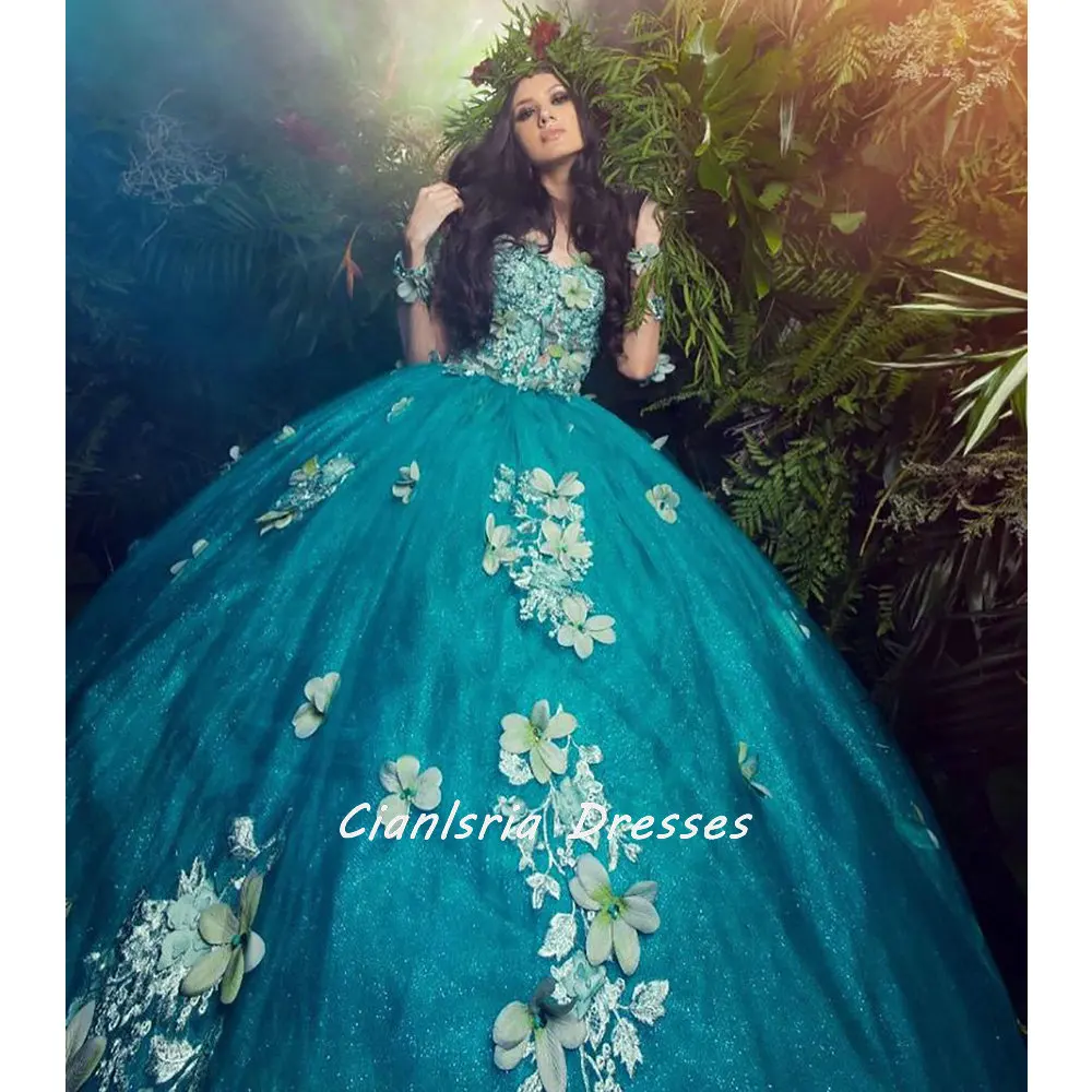 Hunter Long Sleeve Crystal Quinceanera Dress Off The Shoulder 3D Flowers Princess Sweet 16 Ball Gown Vestidos De 15 Años
Hunter Long Sleeve Crystal Quinceanera Dress Off The Shoulder 3D Flowers Princess Sweet 16 Ball Gown Vestidos De 15 Años