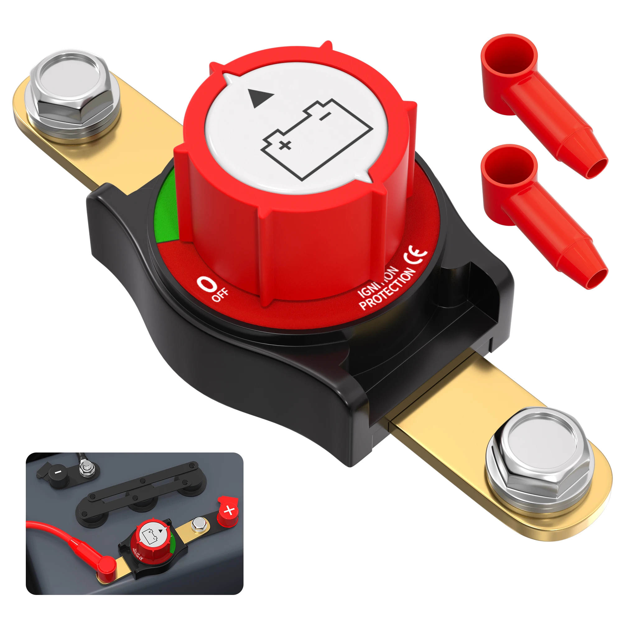 Car RV Boat ATV UTV On/Off Switch Post Battery Disconnect Switch 12V-48V 275A Waterproof Marine Battery Cut Off Switch 12 Volt
Car RV Boat ATV UTV On/Off Switch Post Battery Disconnect Switch 12V-48V 275A Waterproof Marine Battery Cut Off Switch 12 Volt