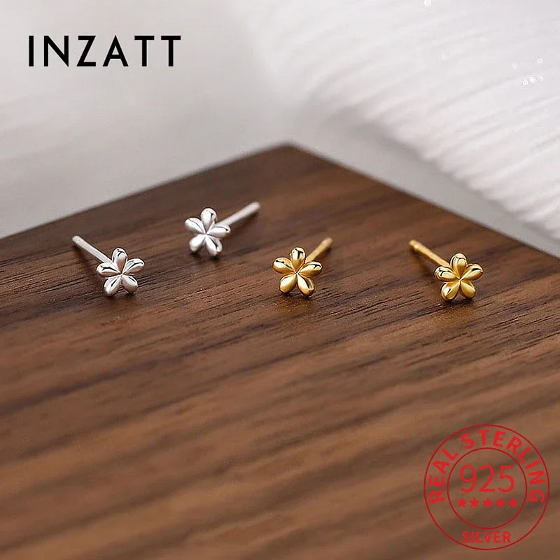 INZATT Real 925 Sterling Silver 18K Gold Flower Stud Earrings For Fashion Women Party Cute Fine Jewelry Minimalist Accessories
INZATT Real 925 Sterling Silver 18K Gold Flower Stud Earrings For Fashion Women Party Cute Fine Jewelry Minimalist Accessories