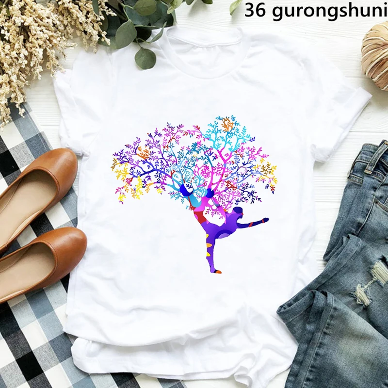 Yoga Tree Growing From A Lady Funny Women Tshirt Fashion Women Yoga Clothing Tshirt Summer Casual Tee Shirt Femme Tops
Yoga Tree Growing From A Lady Funny Women Tshirt Fashion Women Yoga Clothing Tshirt Summer Casual Tee Shirt Femme Tops