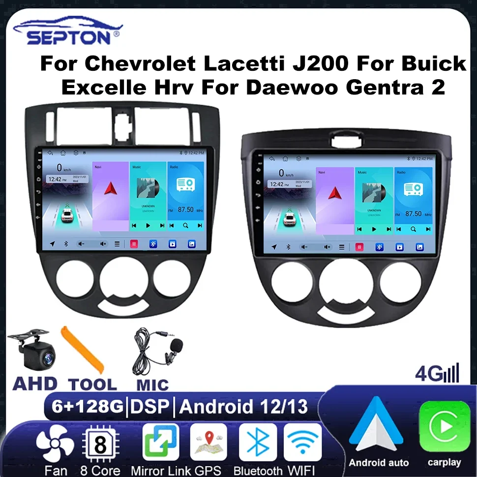 Автомобильная стереосистема SEPTON Android Auto для Chevrolet Lacetti J200 для Buick Excelle Hrv для Daewoo Gentra 2 2004-2013 2 Din Audio
Автомобильная стереосистема SEPTON Android Auto для Chevrolet Lacetti J200 для Buick Excelle Hrv для Daewoo Gentra 2 2004-2013 2 Din Audio