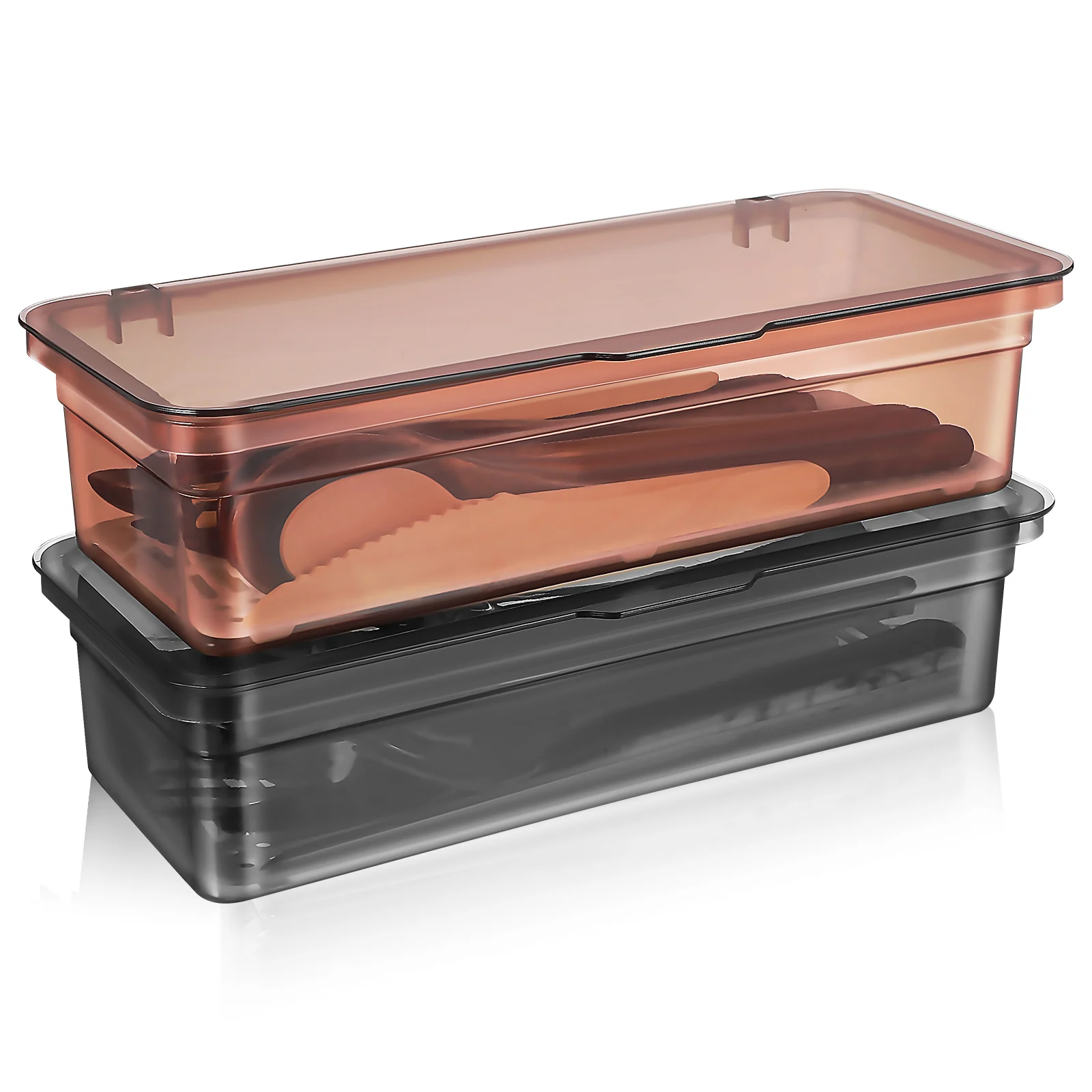Drain Utensil Box Silverware Organizer with Lid Kitchen Containers Plastic Tray for Chopsticks Spoons Forks Countertop Storage
Drain Utensil Box Silverware Organizer with Lid Kitchen Containers Plastic Tray for Chopsticks Spoons Forks Countertop Storage
