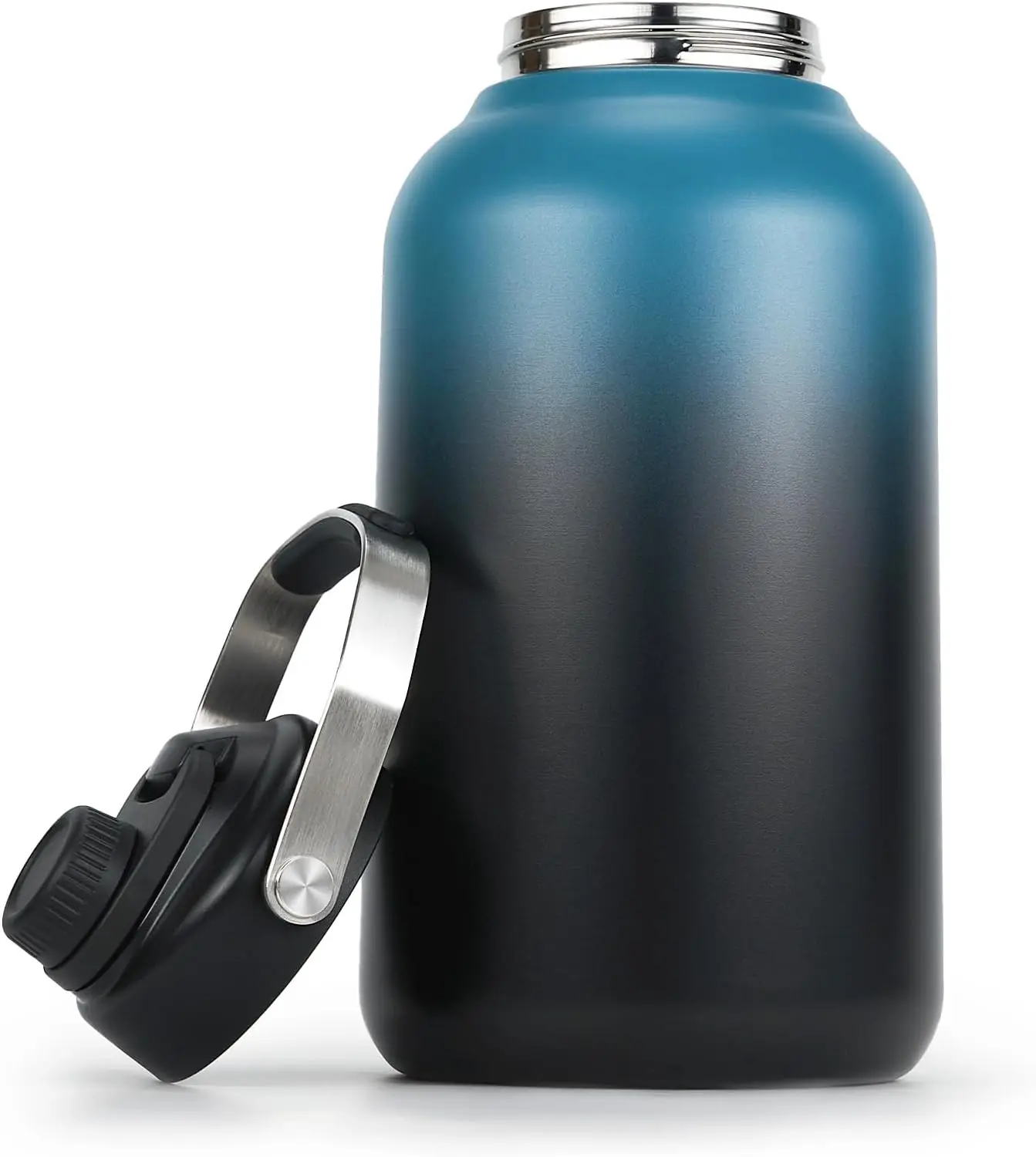 128oz Stainless Steel Insulated Water Bottle, BPA-Free, Leak-Proof with Handle for Sports and Travel
128oz Stainless Steel Insulated Water Bottle, BPA-Free, Leak-Proof with Handle for Sports and Travel