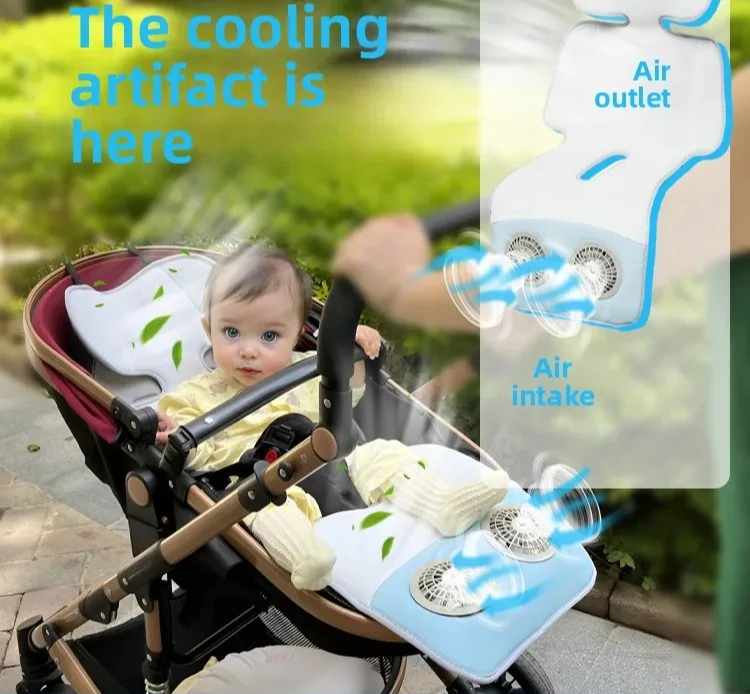 External Power Bank USB Charging Removable Silent Fan Ventilation Cover Ice Silk Baby Stroller Cover Cool Car Safety Seat Cover
External Power Bank USB Charging Removable Silent Fan Ventilation Cover Ice Silk Baby Stroller Cover Cool Car Safety Seat Cover