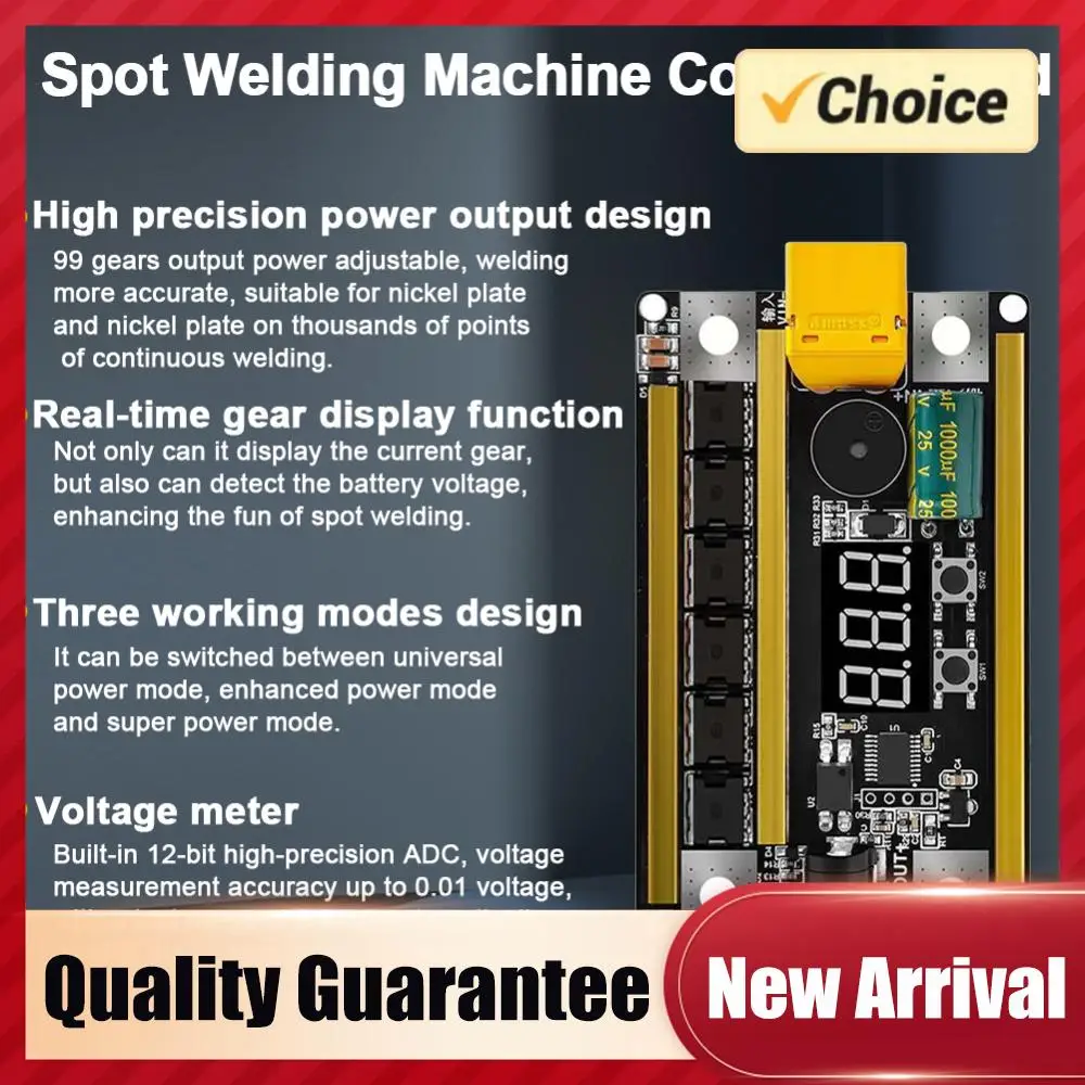 GX591 Welding Machine Control Board with Automatically Trigger Welding 12V Welding Circuit Board 18650 Battery Spot Welding Tool
GX591 Welding Machine Control Board with Automatically Trigger Welding 12V Welding Circuit Board 18650 Battery Spot Welding Tool