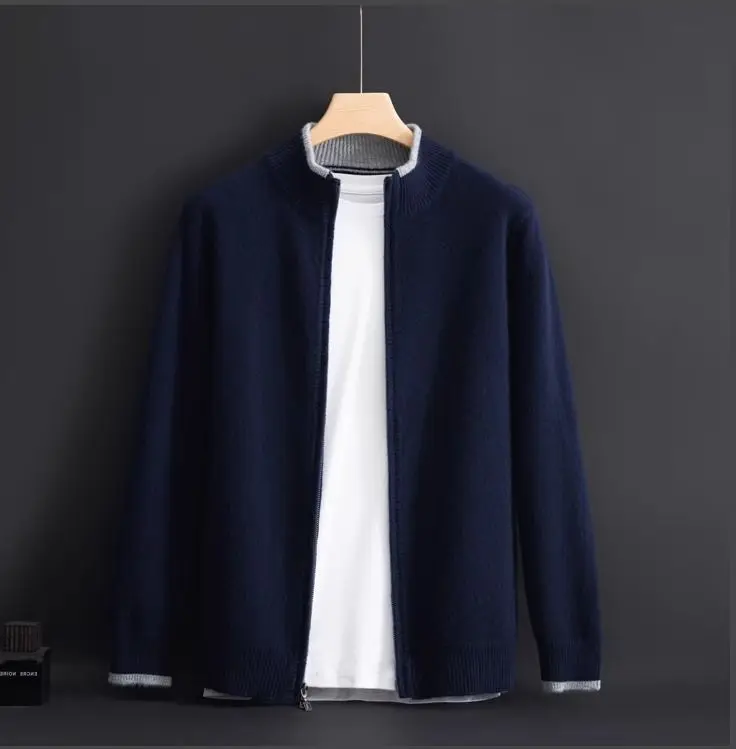 2026 Men's Knitted Zipper Neck Sweater Fashionable Business Style Half High Collar Cardigan Autumn Winter New Arrival
2026 Men's Knitted Zipper Neck Sweater Fashionable Business Style Half High Collar Cardigan Autumn Winter New Arrival
