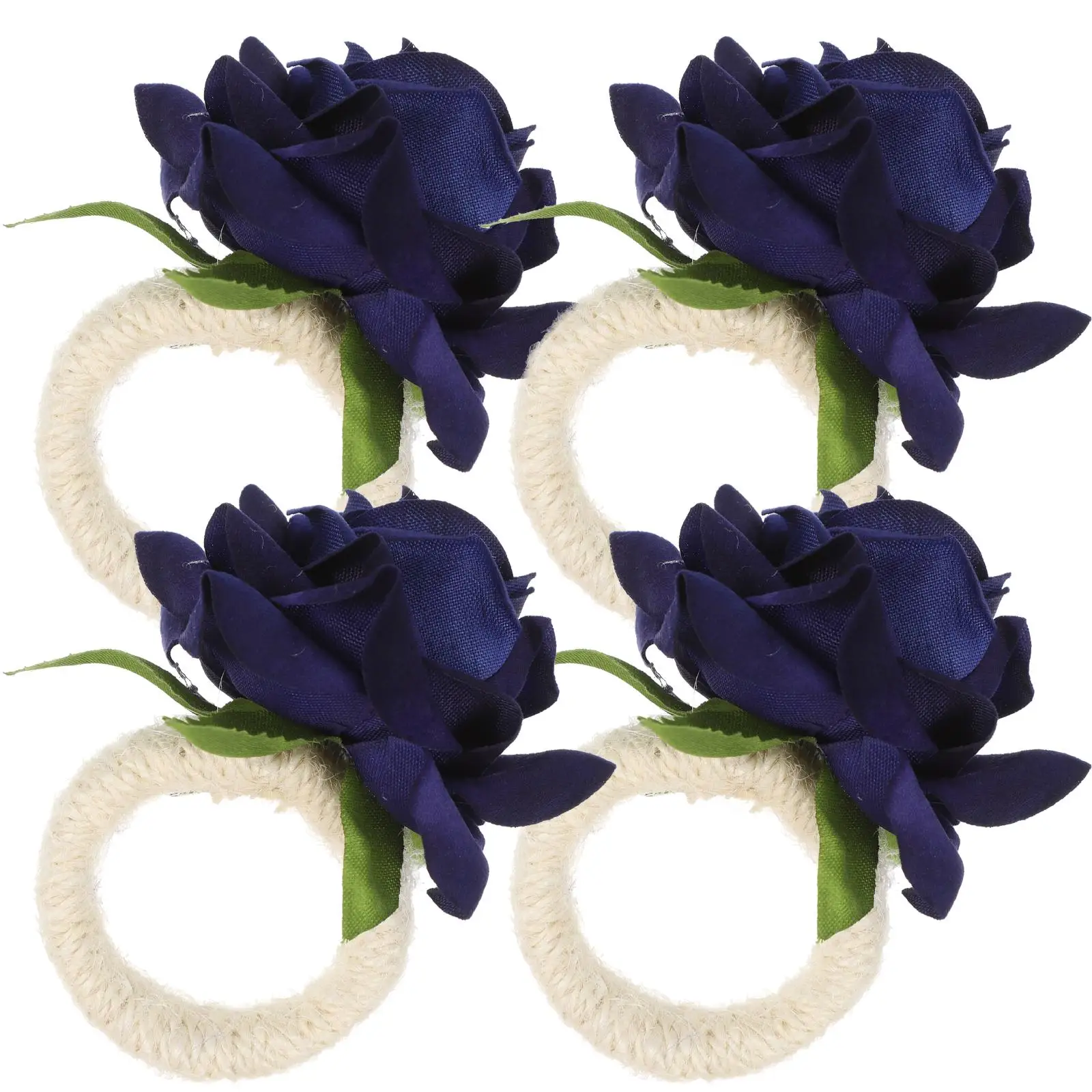 4 Pcs Napkin Rings Silk Cloth Floral Holders Artificial Rose Decor Party Wedding Table Centerpiece Accessories
4 Pcs Napkin Rings Silk Cloth Floral Holders Artificial Rose Decor Party Wedding Table Centerpiece Accessories