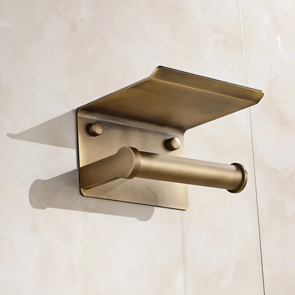 2 in 1 Space Aluminum Tissue Holder with Phone Shelf for Bathroom Wall Mounted Paper Roll Storage Rack Mobile Phone Keys
2 in 1 Space Aluminum Tissue Holder with Phone Shelf for Bathroom Wall Mounted Paper Roll Storage Rack Mobile Phone Keys