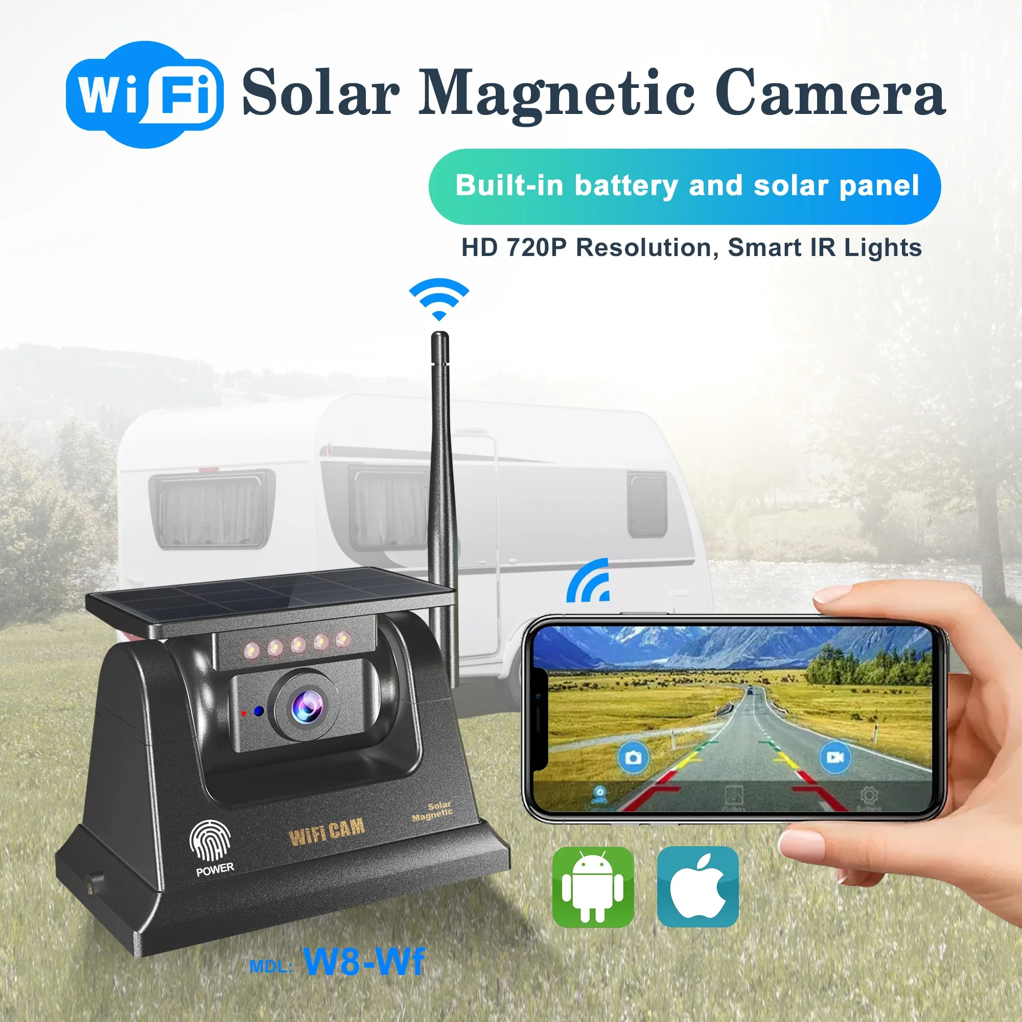 Hot Sale Portable WiFi Magnetic Reverse Camera Wireless Car Packing Backup Reversing
Hot Sale Portable WiFi Magnetic Reverse Camera Wireless Car Packing Backup Reversing