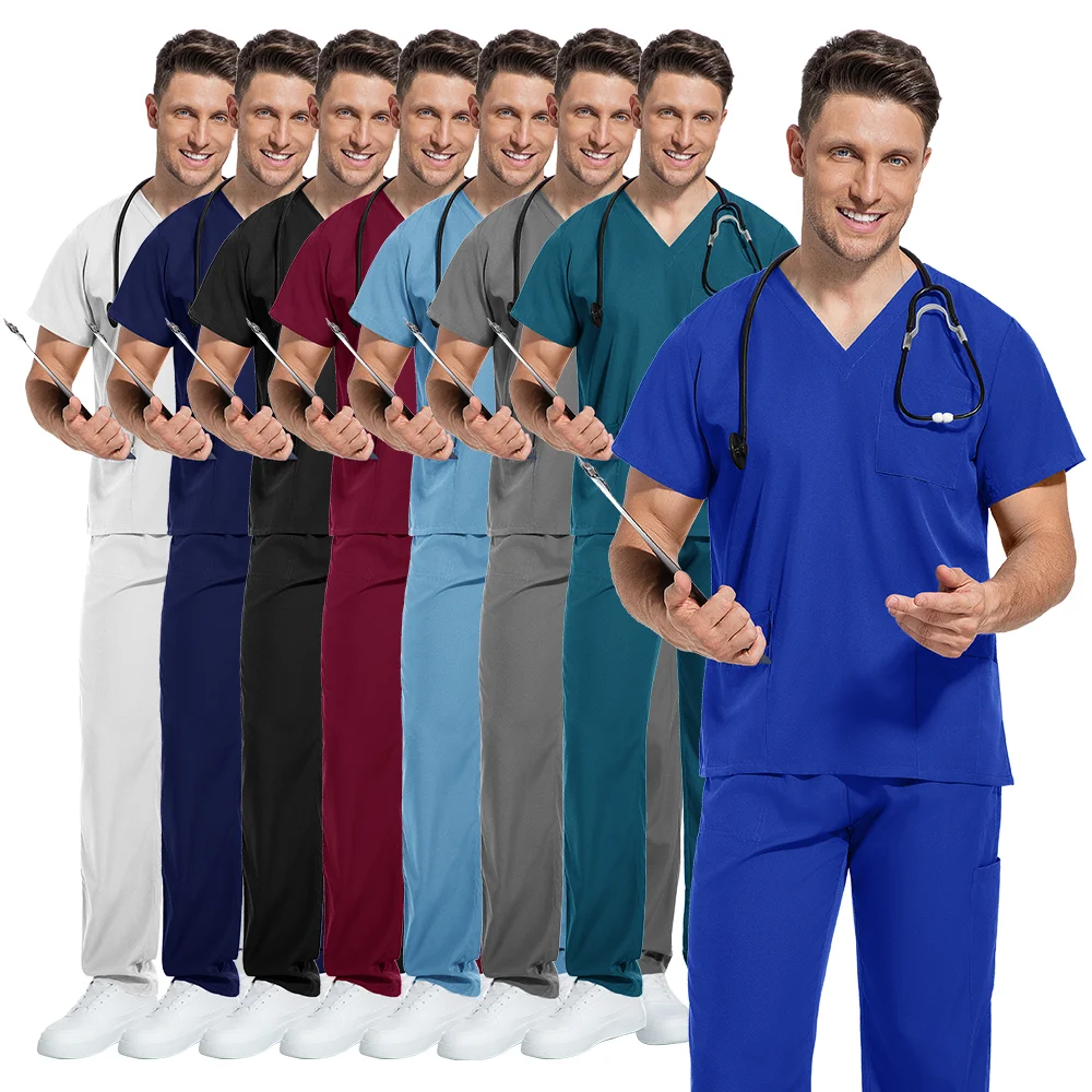 Surgical Uniforms Woman Medical Outfit Women's Wide Pants Scrub Set for Doctor & Nurse Dentist Wholesale Pocket V-Neck Workwear
Surgical Uniforms Woman Medical Outfit Women's Wide Pants Scrub Set for Doctor & Nurse Dentist Wholesale Pocket V-Neck Workwear