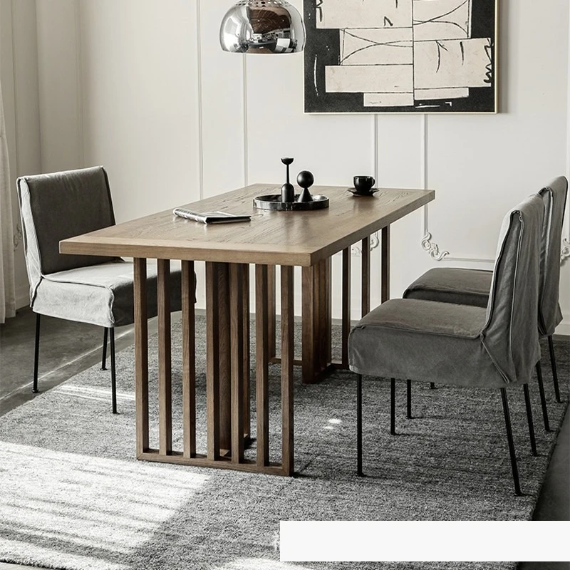 Factory Direct 2026 French solid wood dining table, vintage office desk, European minimalist negotiation table, American light
Factory Direct 2026 French solid wood dining table, vintage office desk, European minimalist negotiation table, American light